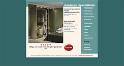Desktop Screenshot of garderobspecialisten.com