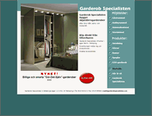 Tablet Screenshot of garderobspecialisten.com